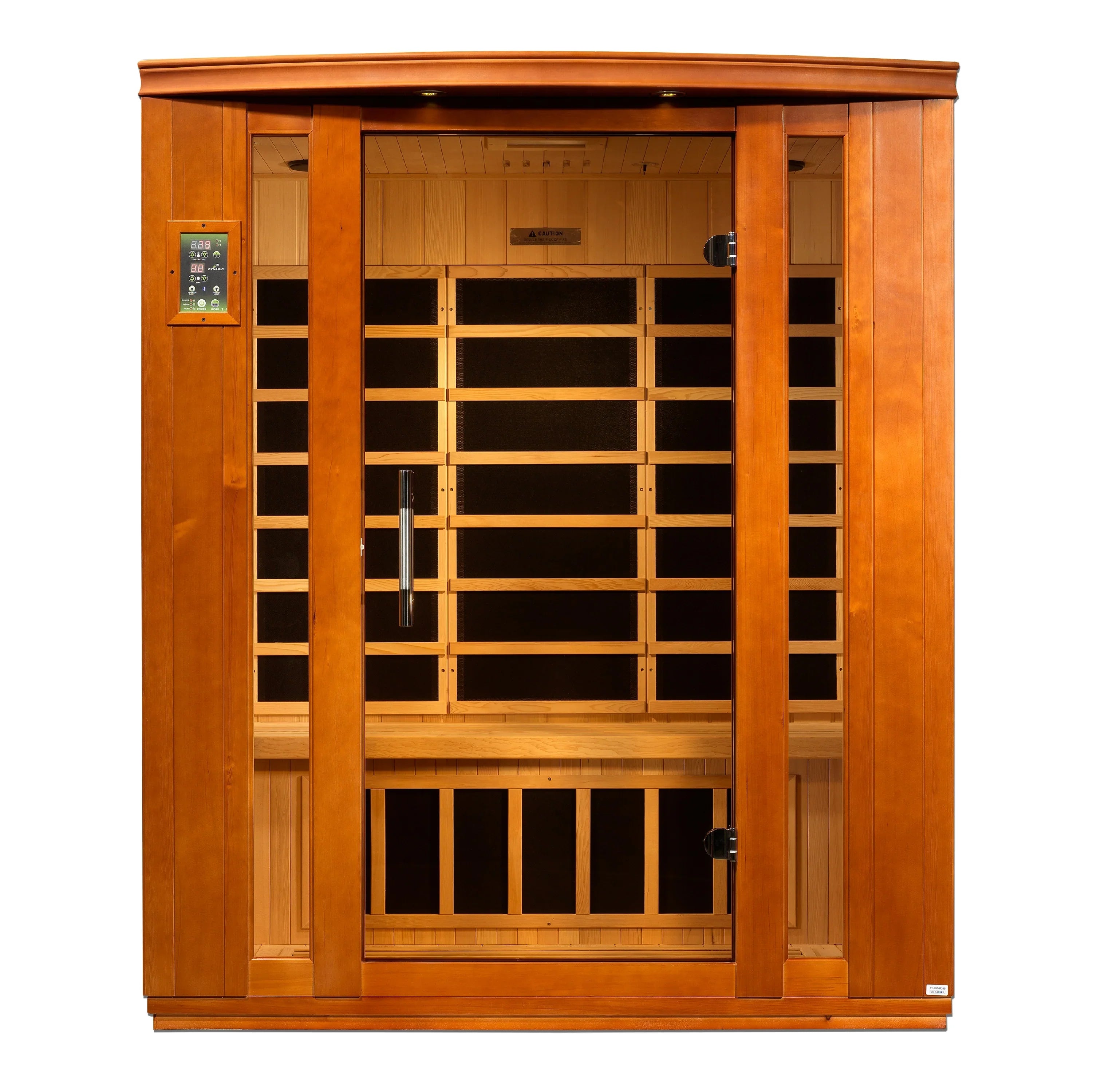 Dynamic Bellagio 3 Person Indoor Far Infrared Sauna – Canadian Hemlock, Bluetooth-Dynamic Saunas-InHouse Wellness