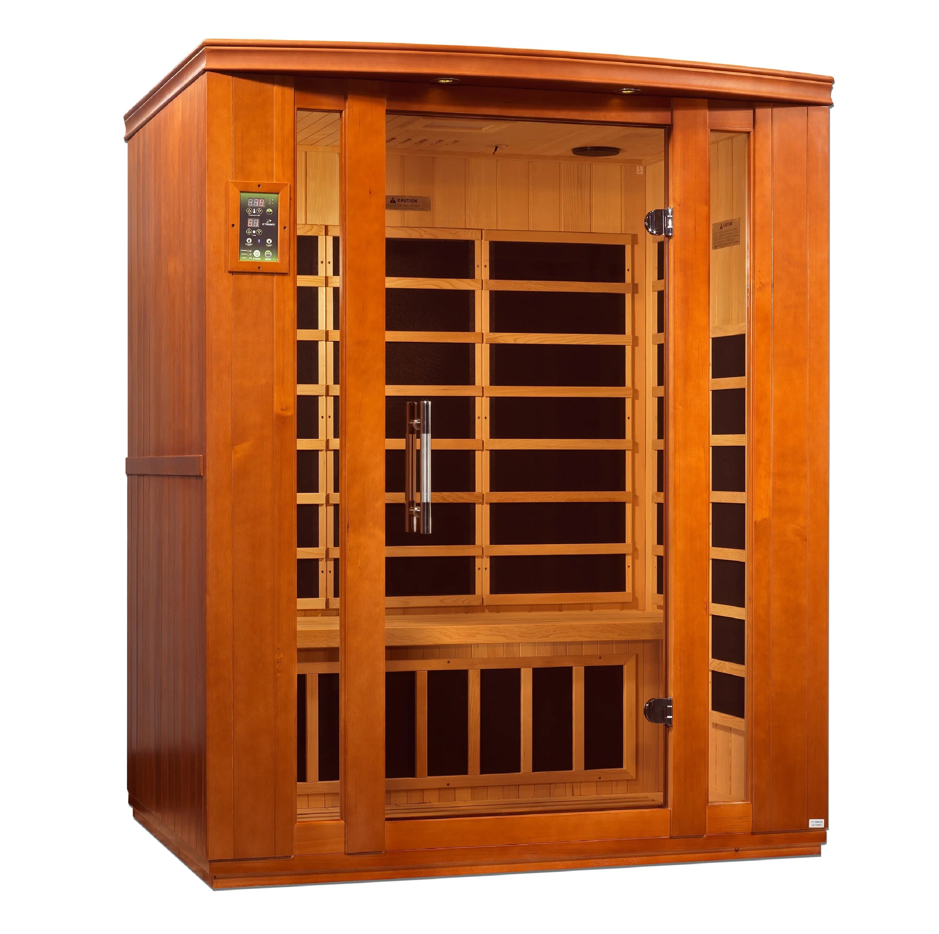 Dynamic Bellagio 3 Person Indoor Far Infrared Sauna – Canadian Hemlock, Bluetooth-Dynamic Saunas-InHouse Wellness