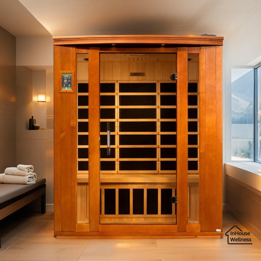 Dynamic Bellagio  3 Person Indoor Far Infrared Sauna – Canadian Hemlock, Bluetooth