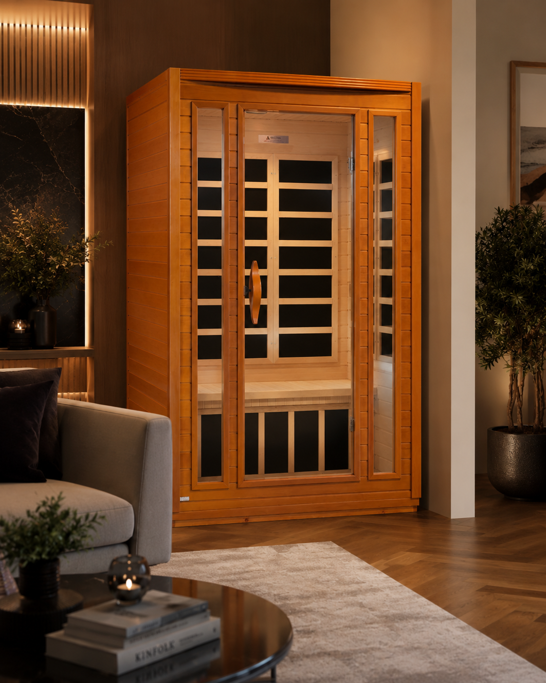 Dynamic San Marino 2-Person Low EMF FAR Infrared Sauna Canadian Hemlock | DYN-6206-01