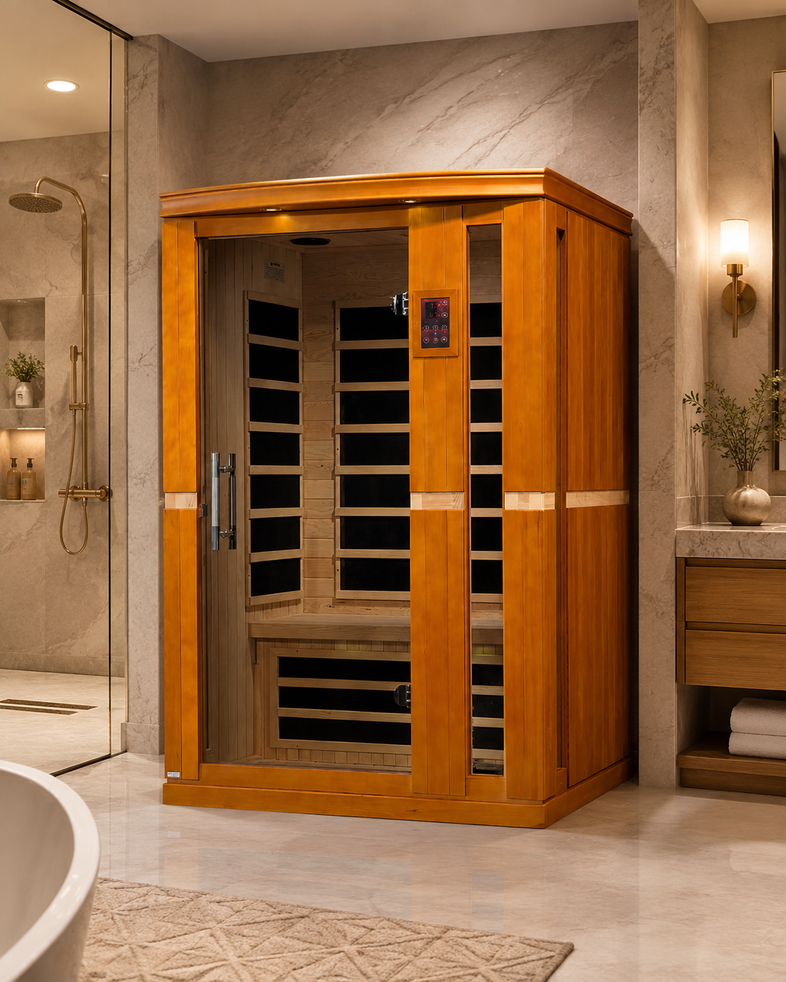 Dynamic "Vittoria" 2 Person Low EMF Far IR Sauna (DYN-6220-01)