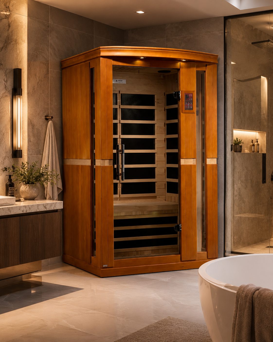 Dynamic "Vittoria" 2 Person Low EMF Far IR Sauna (DYN-6220-01)