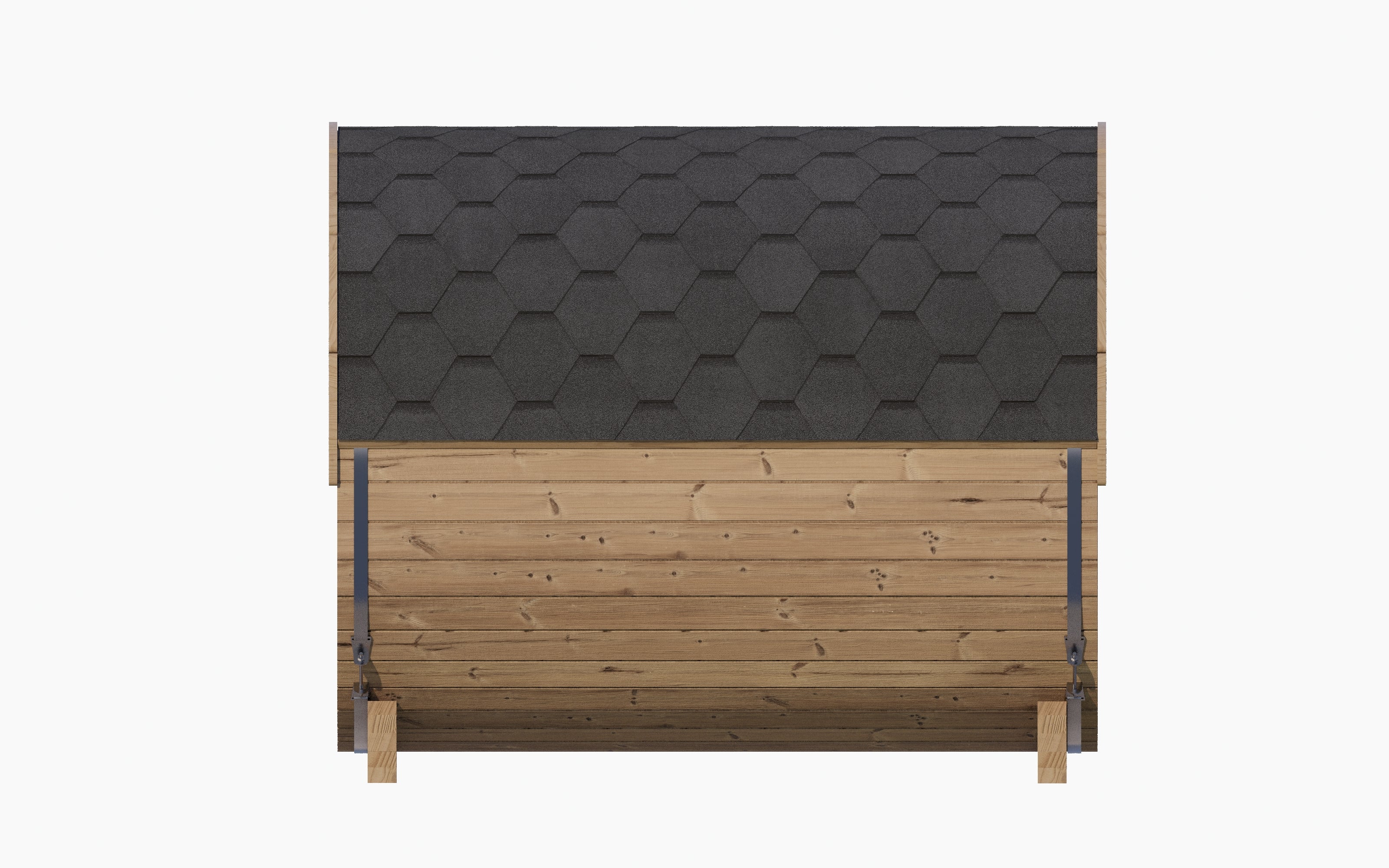SaunaLife Model E8G Outdoor Barrel Sauna with Glass Front