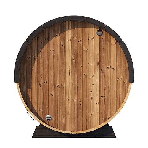 SaunaLife Ergo Elegance Series | Glass Front | 79"L x 91"D | 6-Person Outdoor Sauna