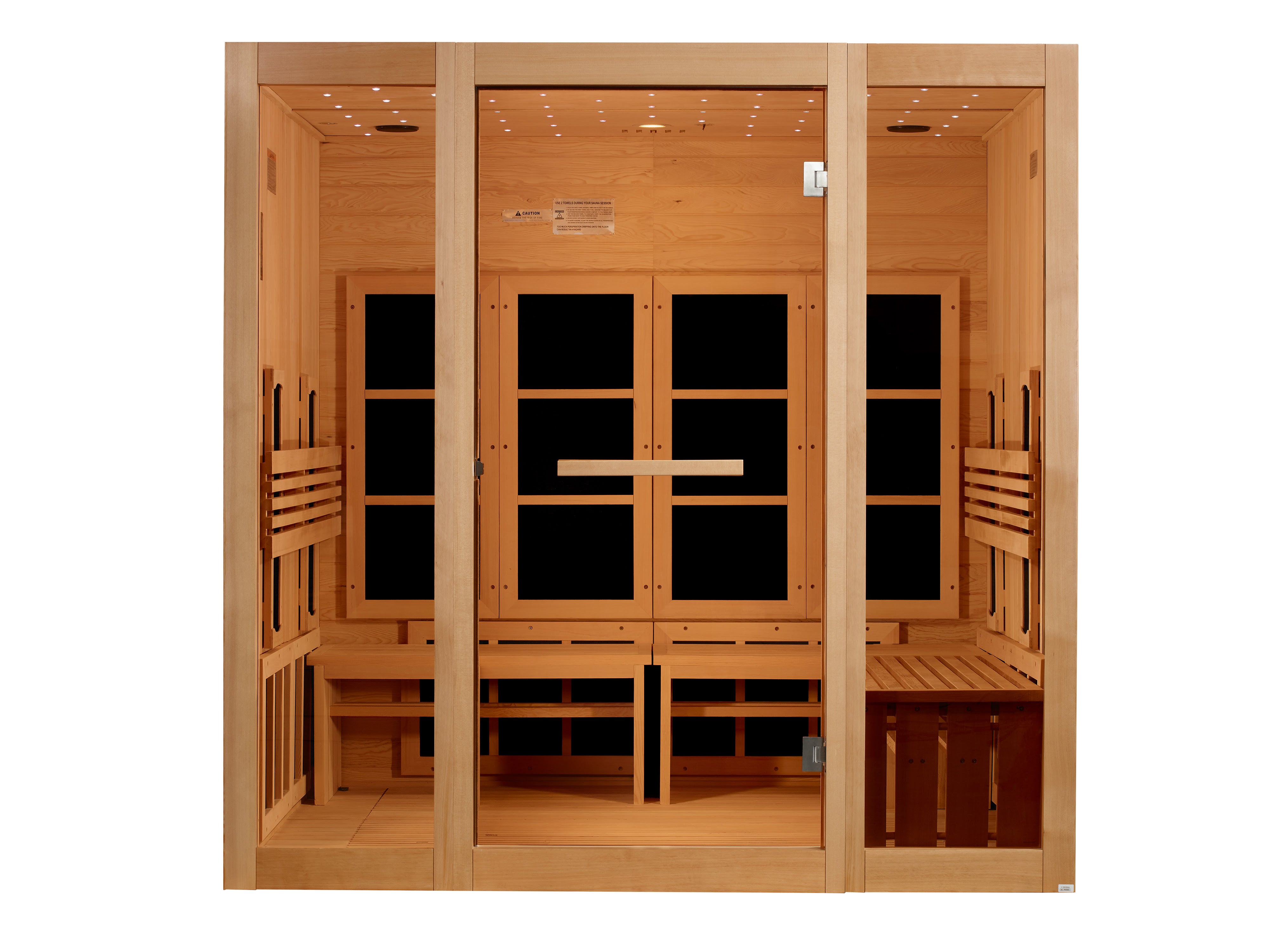 Golden Designs GDI-6880-03 FS – 8-Person Full Spectrum Near Zero EMF FAR IR Sauna