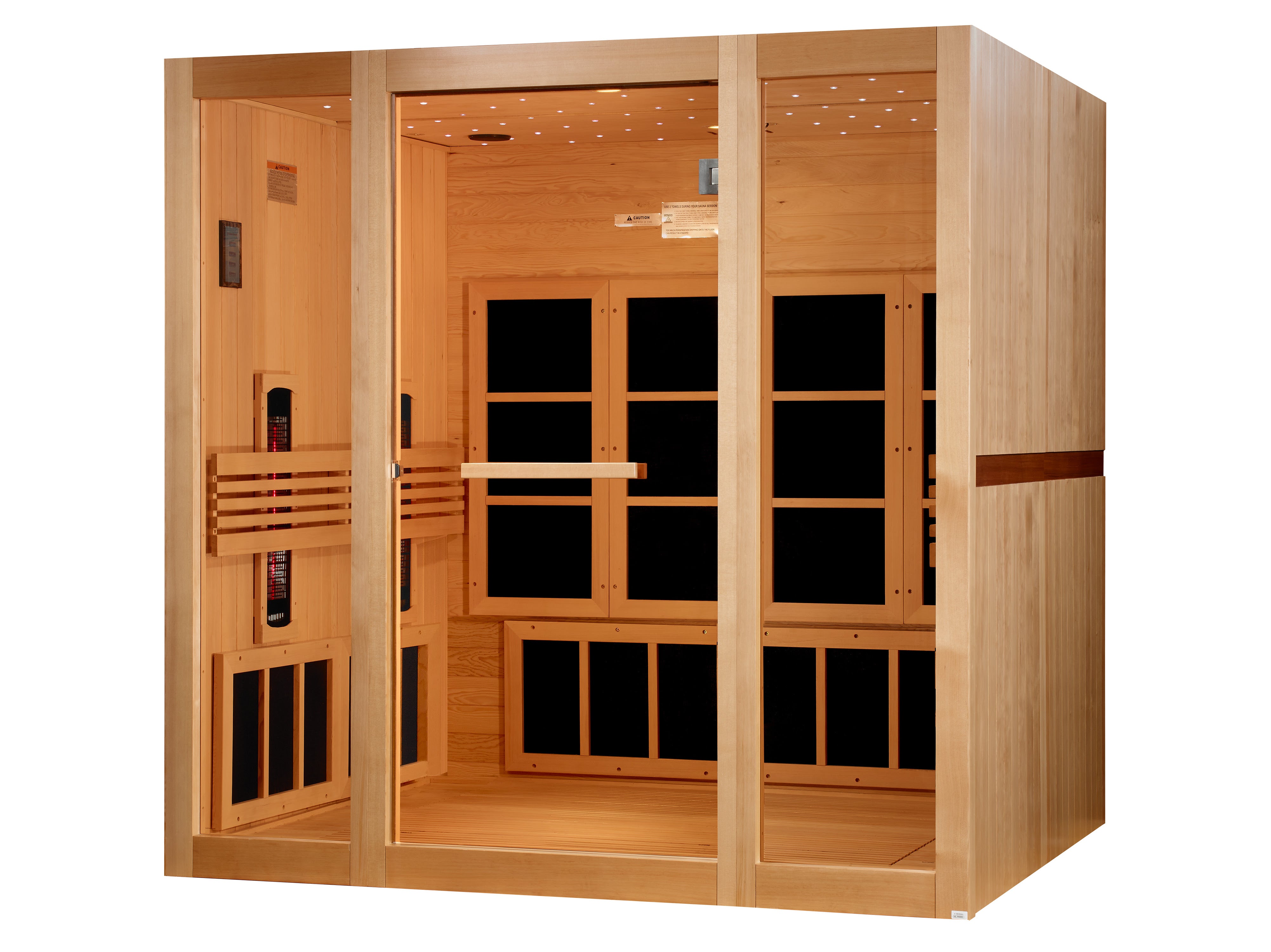 Golden Designs GDI-6880-03 FS – 8-Person Full Spectrum Near Zero EMF FAR IR Sauna