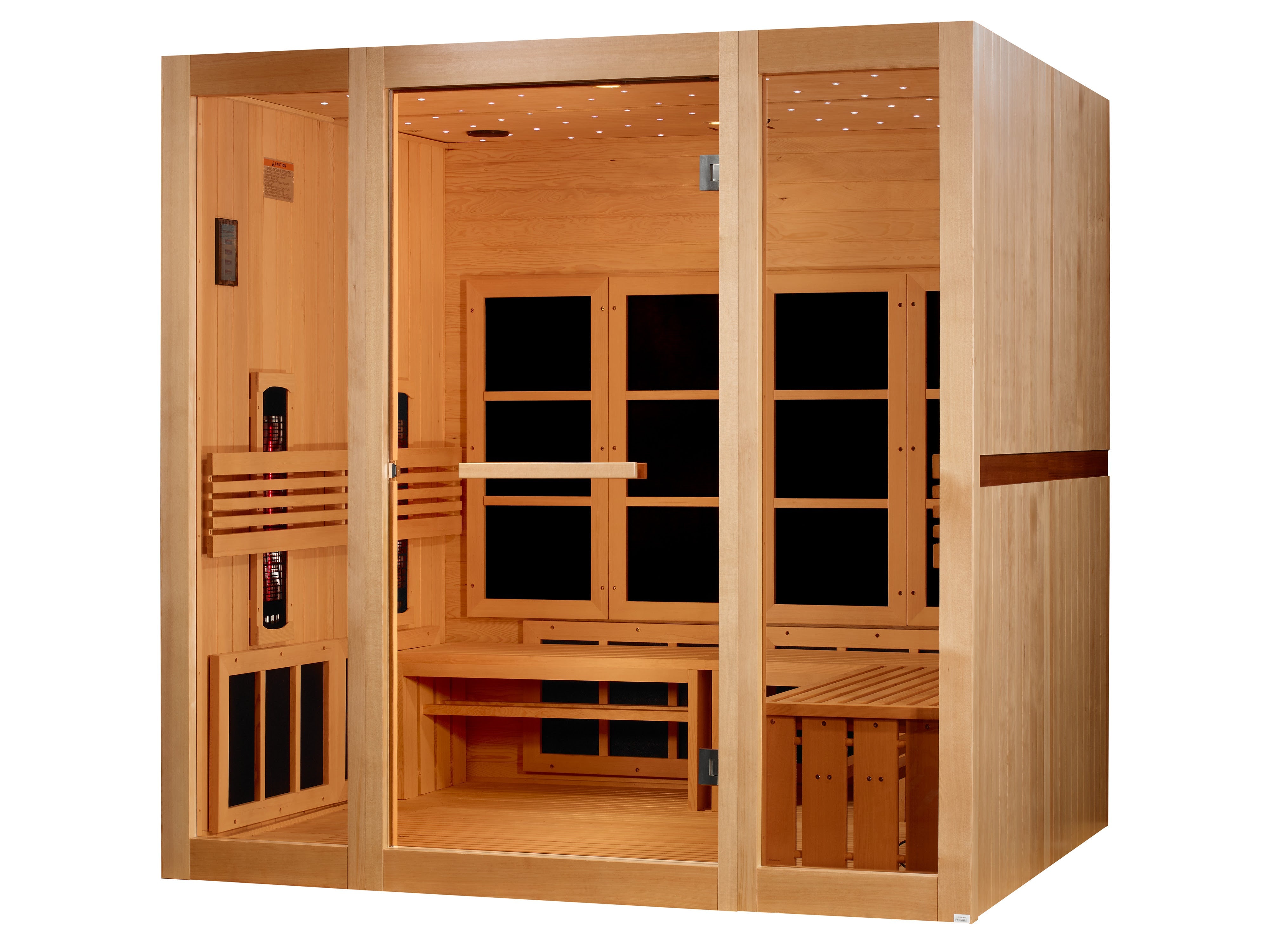 Golden Designs GDI-6880-03 FS – 8-Person Full Spectrum Near Zero EMF FAR IR Sauna