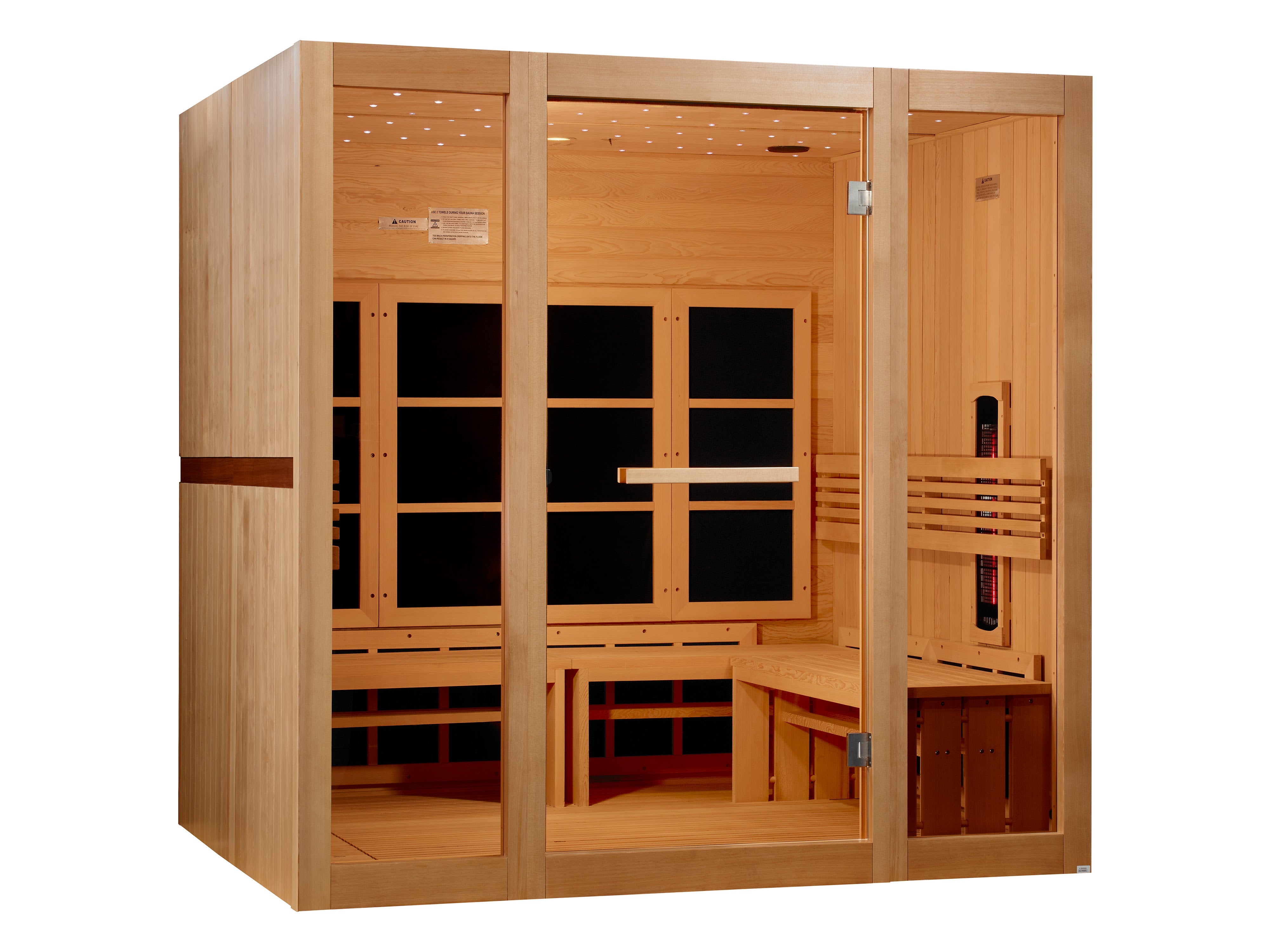 Golden Designs GDI-6880-03 FS – 8-Person Full Spectrum Near Zero EMF FAR IR Sauna