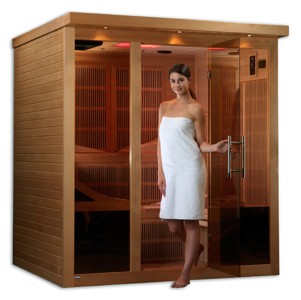 Golden Designs GDI-6996-01 Elite Near Zero EMF 6-Person Far Infrared Sauna