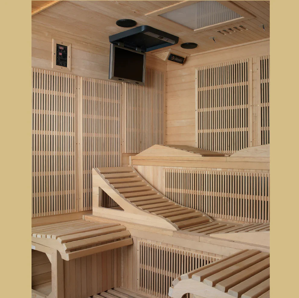 Golden Designs GDI-6996-01 Elite Near Zero EMF 6-Person Far Infrared Sauna
