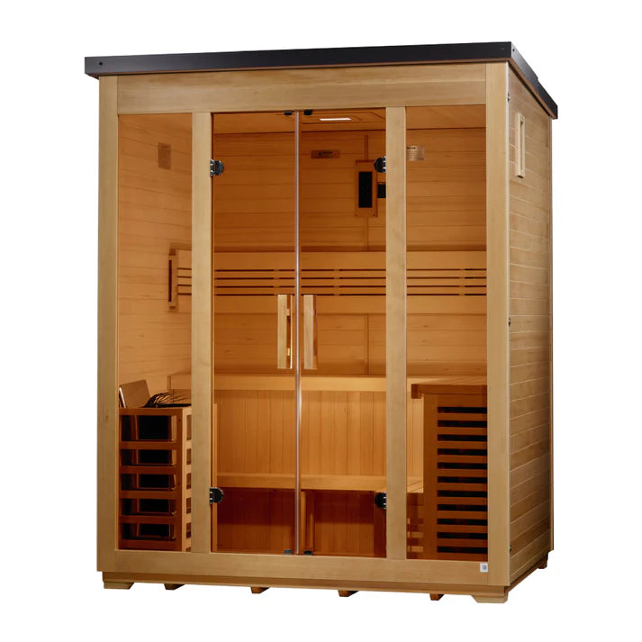 Golden Designs Vorarlberg GDI-8005-01 8.0 kW 5 Person Outdoor Sauna