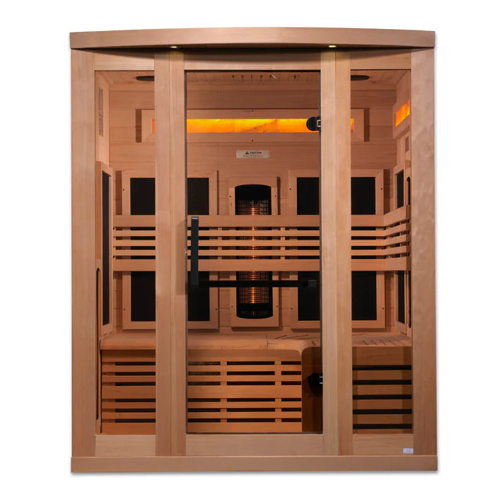 Golden Designs GDI-8230-01 Full Spectrum Himalayan Salt Bar 3 Person Sauna
