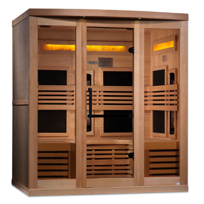 Golden Designs GDI-8260-01 Full Spectrum Near Zero EMF 6-Person Sauna