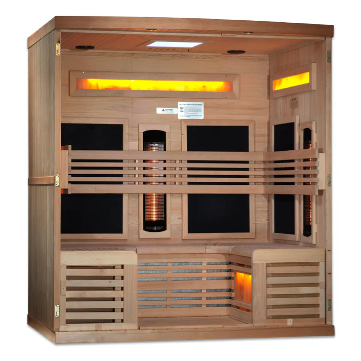 Golden Designs GDI-8260-01 Full Spectrum Near Zero EMF 6-Person Sauna