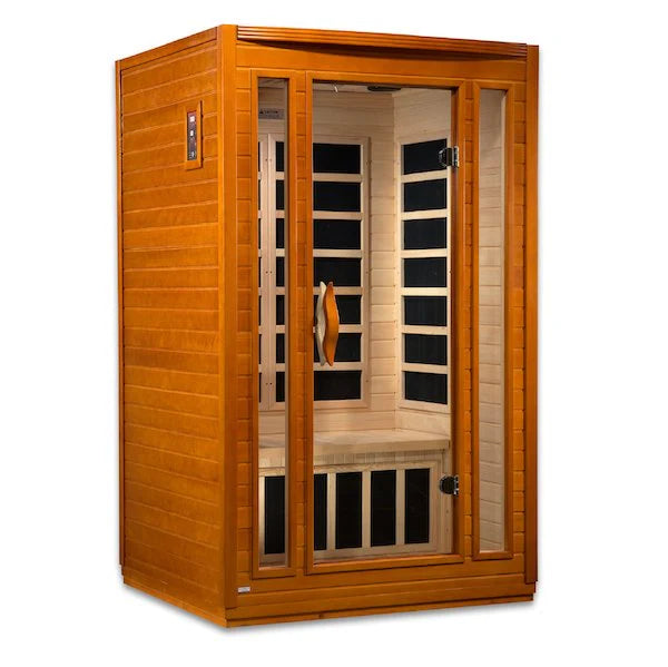 Dynamic San Marino Elite 2-person Ultra Low EMF (Under 3MG) FAR Infrared Sauna (Canadian Hemlock)