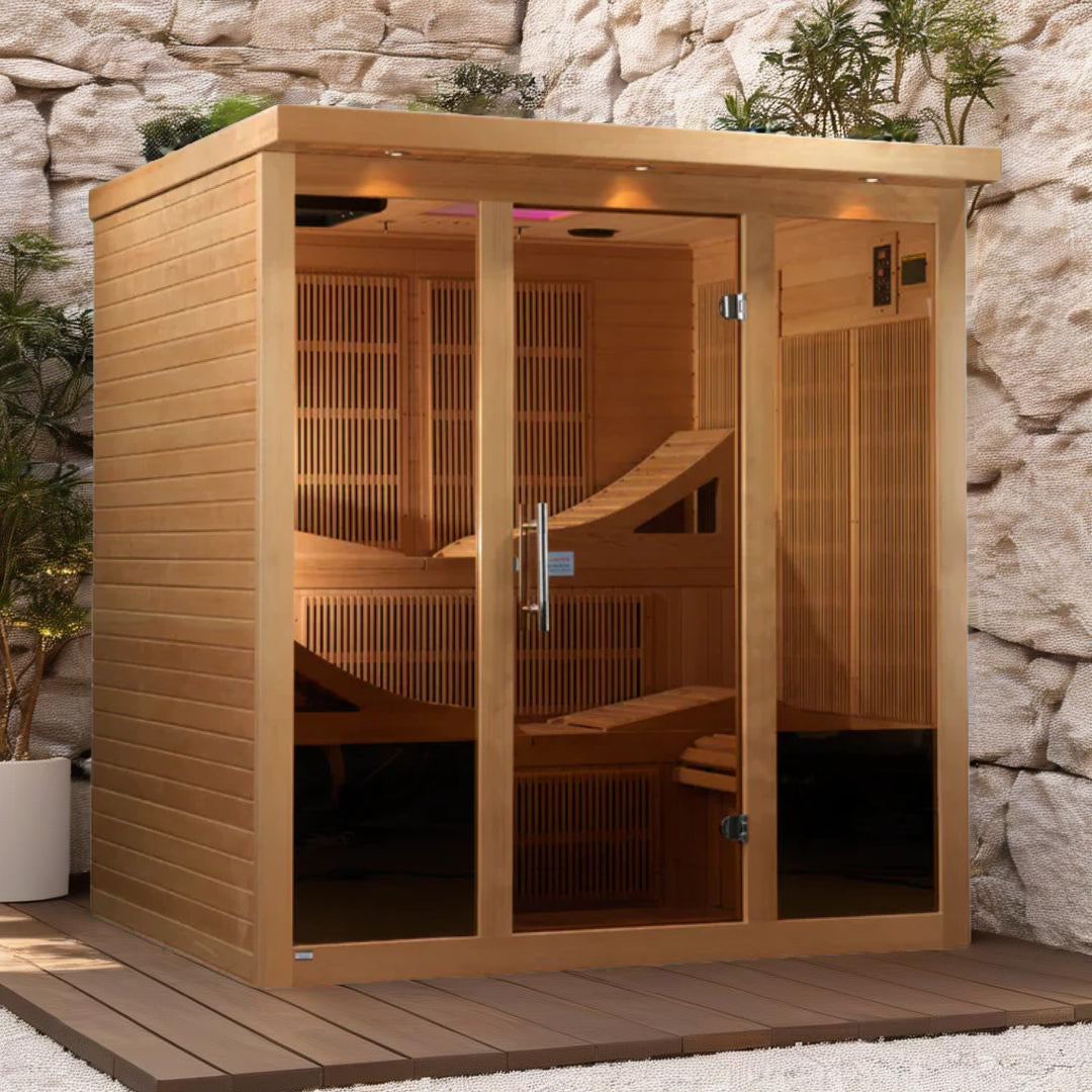 Golden Designs Monaco GDI-6996-01 Near Zero EMF 6-Person FAR Infrared Sauna