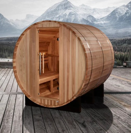 Golden Designs "Arosa" 4 Person Barrel Traditional Sauna