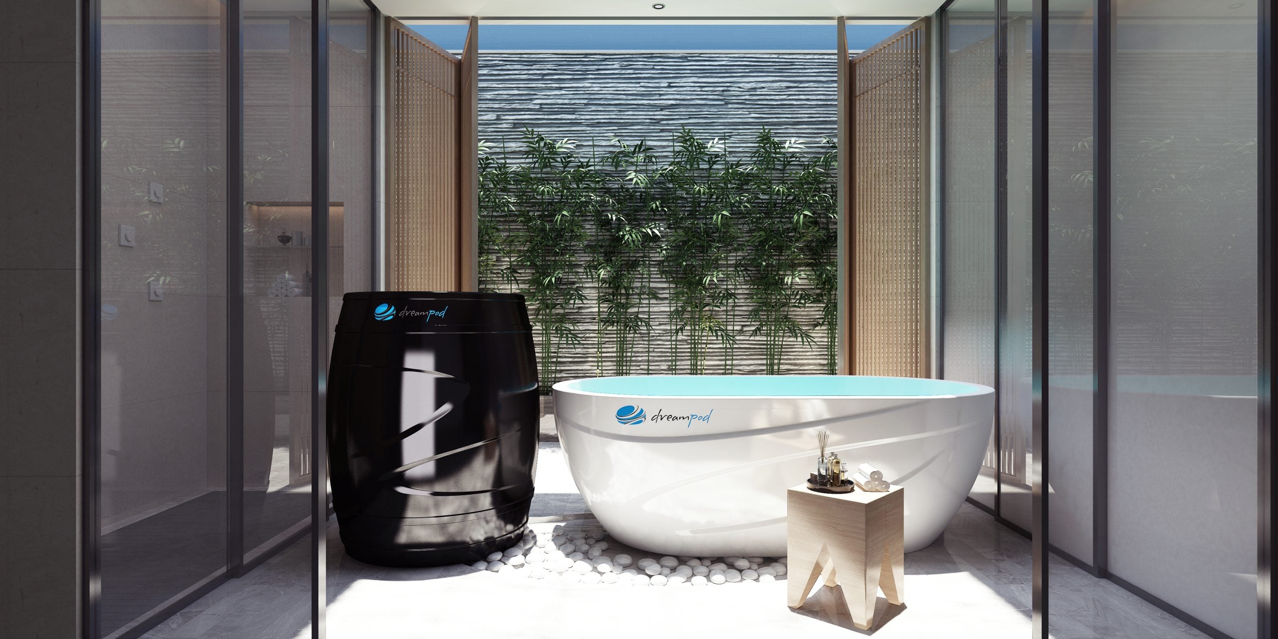 The Dreampod Ice Series Cold Plunge Barrel with Chiller