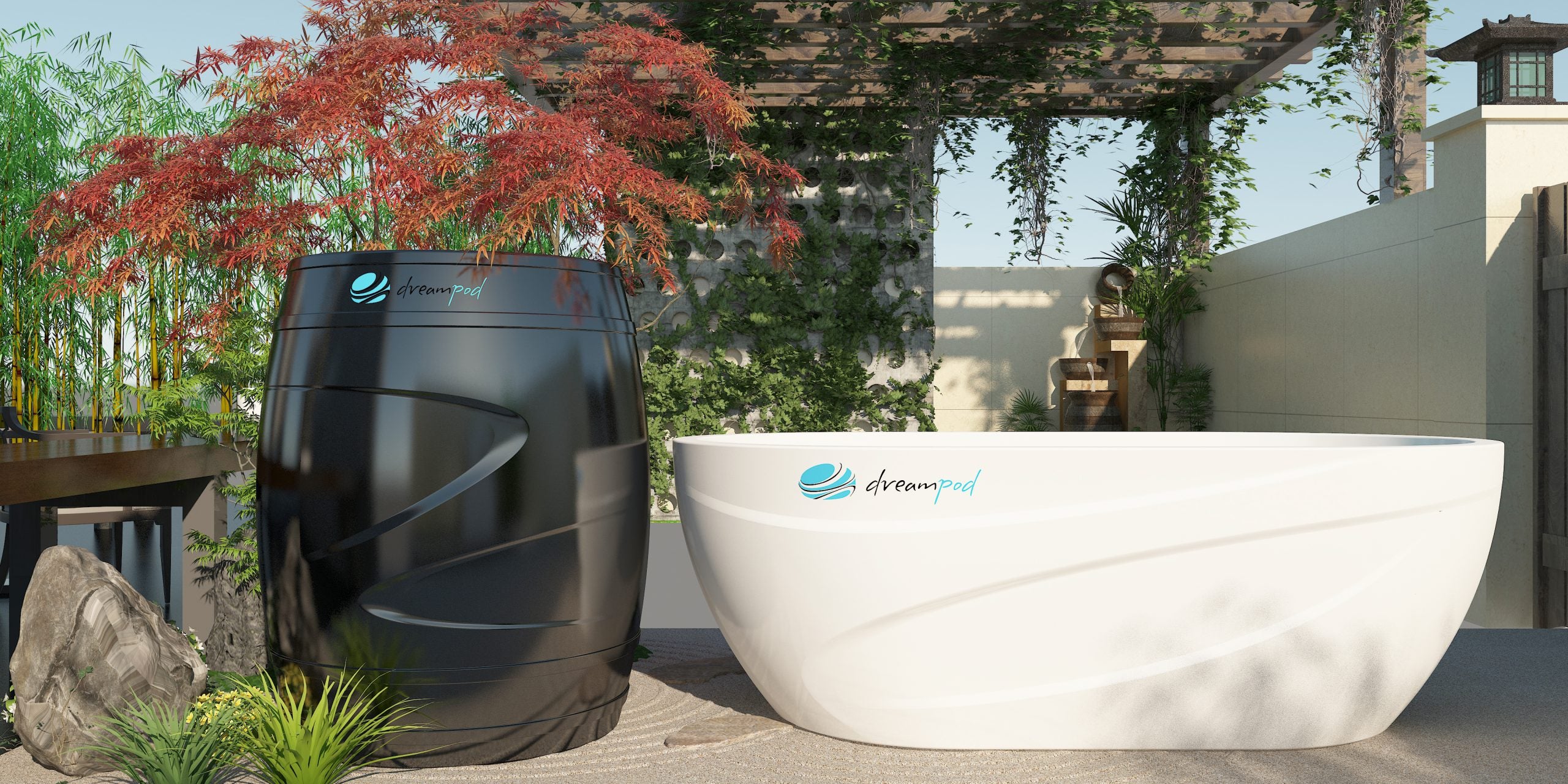 The Dreampod Ice Series Cold Plunge Barrel with Chiller