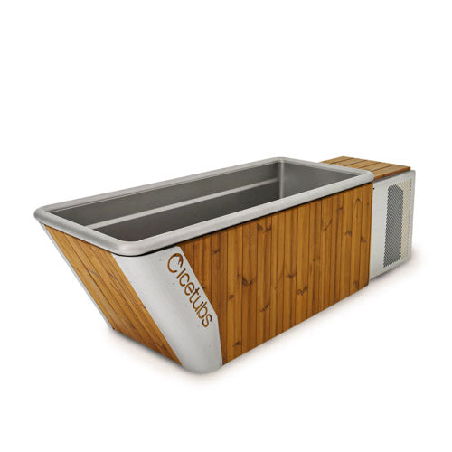 Icetubs IceBath XL 2.18 kW Thermowood Stainless Cold Therapy Bath 96 in