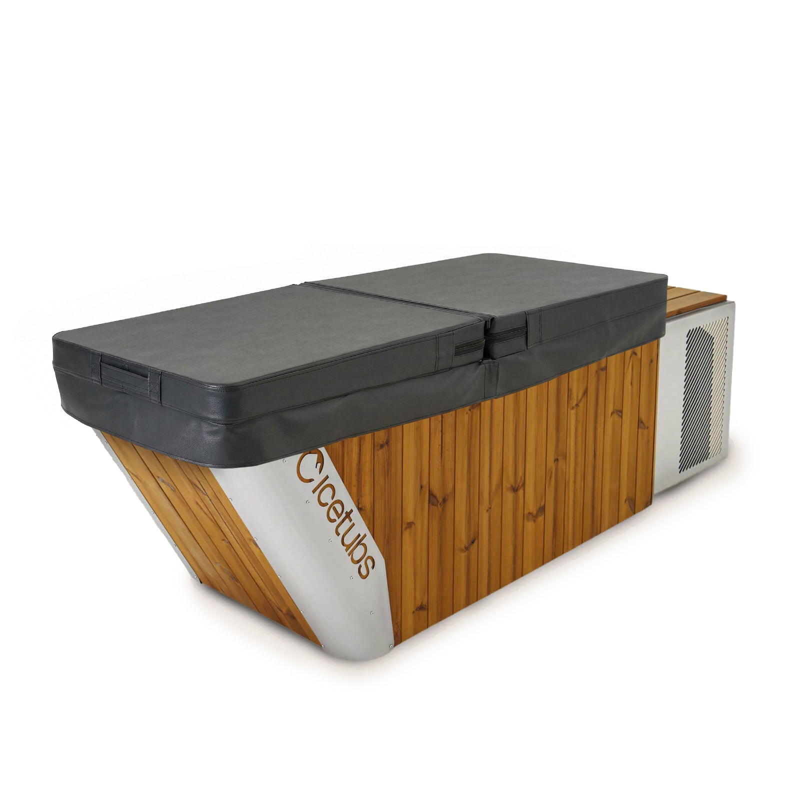 Icetubs IceBath XL 2.18 kW Thermowood Stainless Cold Therapy Bath 96 in