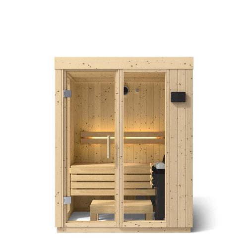 Kohler C1 K-38440-0FNC-SPS Two-Person Indoor Sauna, Scandinavian Spruce