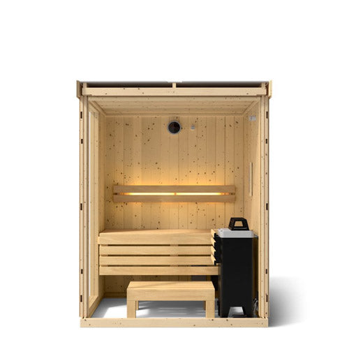 Kohler C1 K-38440-0FNC-SPS Two-Person Indoor Sauna, Scandinavian Spruce