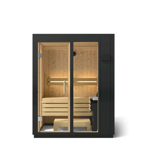 Kohler C1 K-39963-0FNC-CGS Two-Person Indoor Sauna, Graphite Grey