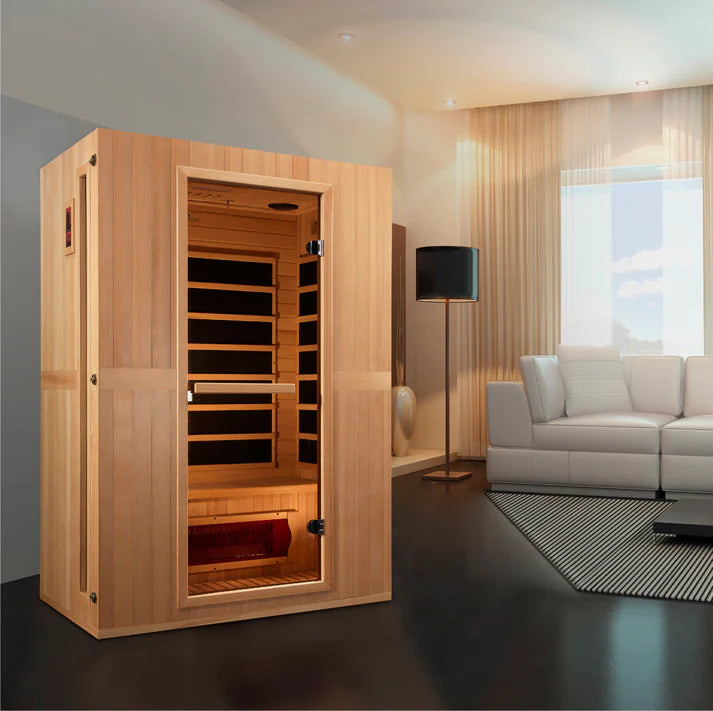 Maxxus Serenity 2-Person Low EMF FAR Infrared Sauna Canadian Hemlock