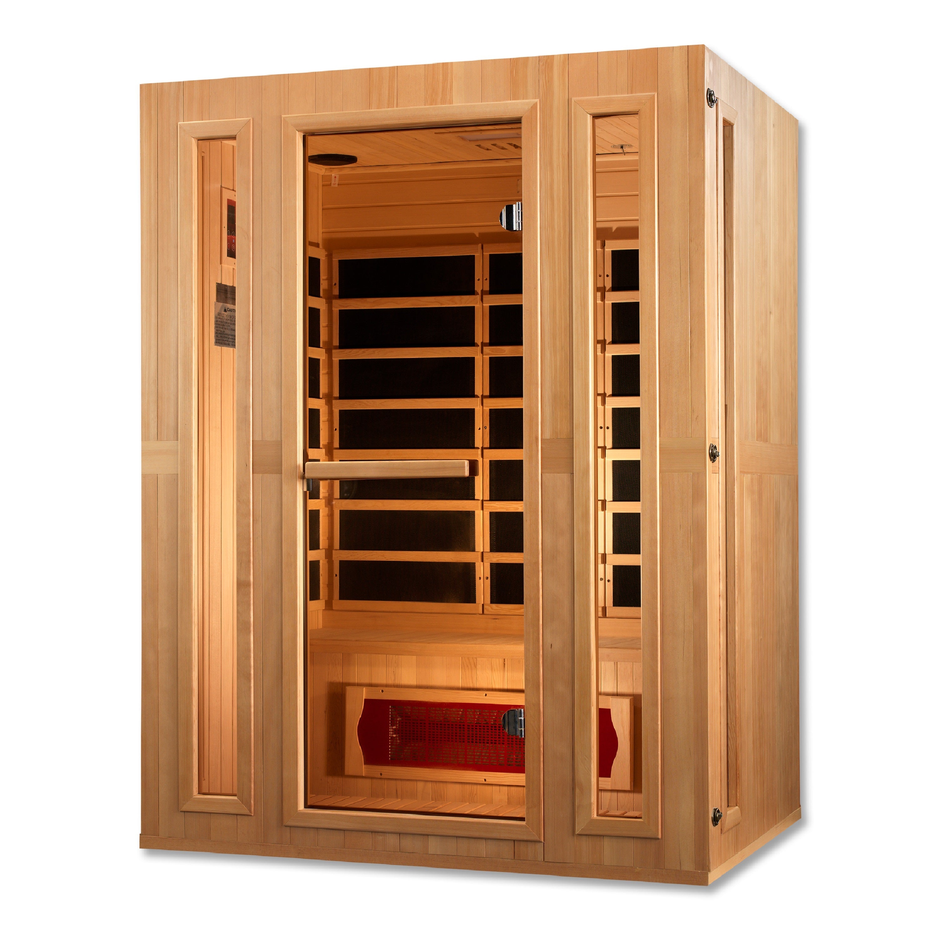 Maxxus Trinity 3-Person Low EMF FAR Infrared Sauna Canadian Hemlock | MX-LS3-01
