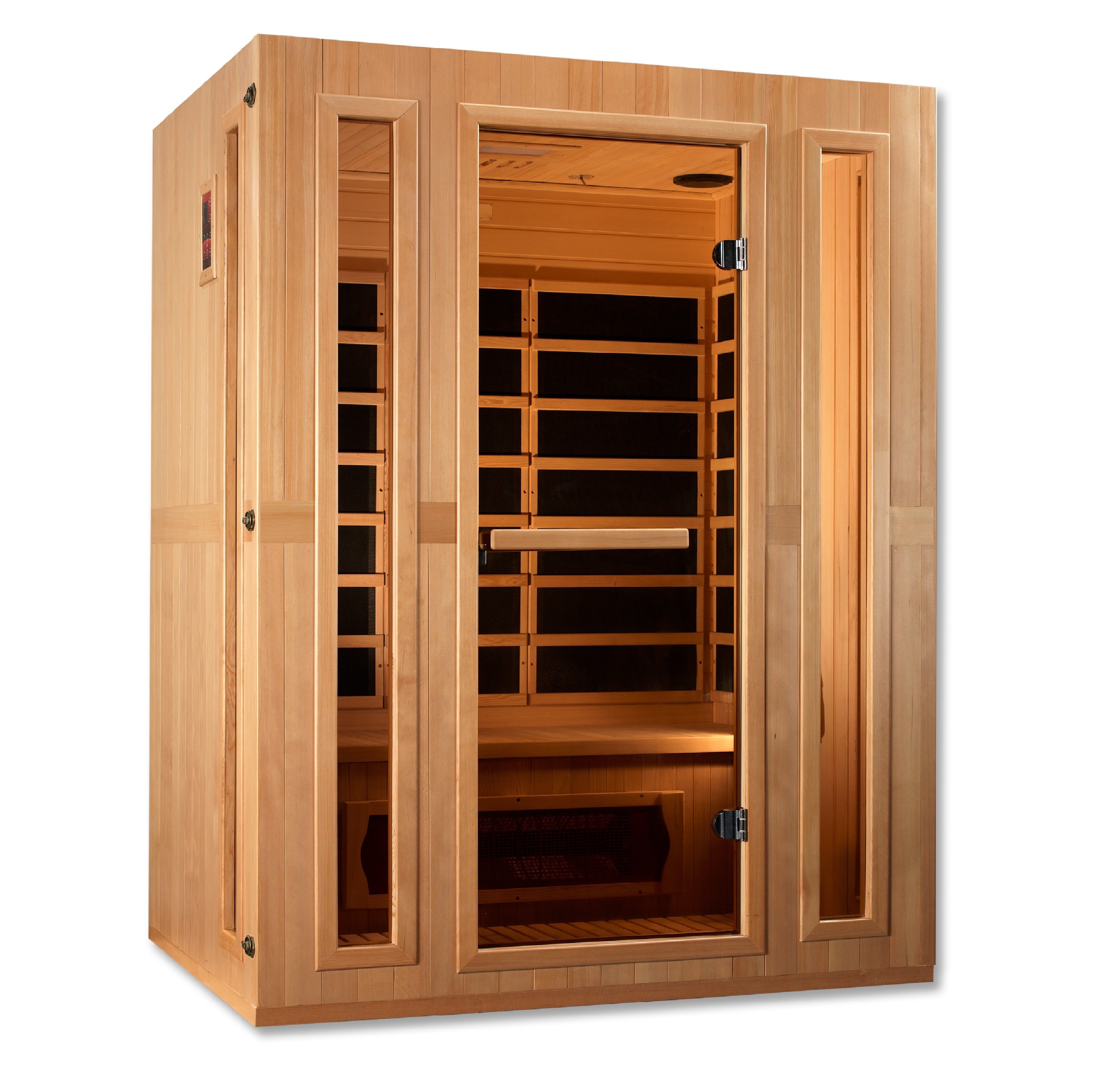 Maxxus Trinity 3-Person Low EMF FAR Infrared Sauna Canadian Hemlock | MX-LS3-01