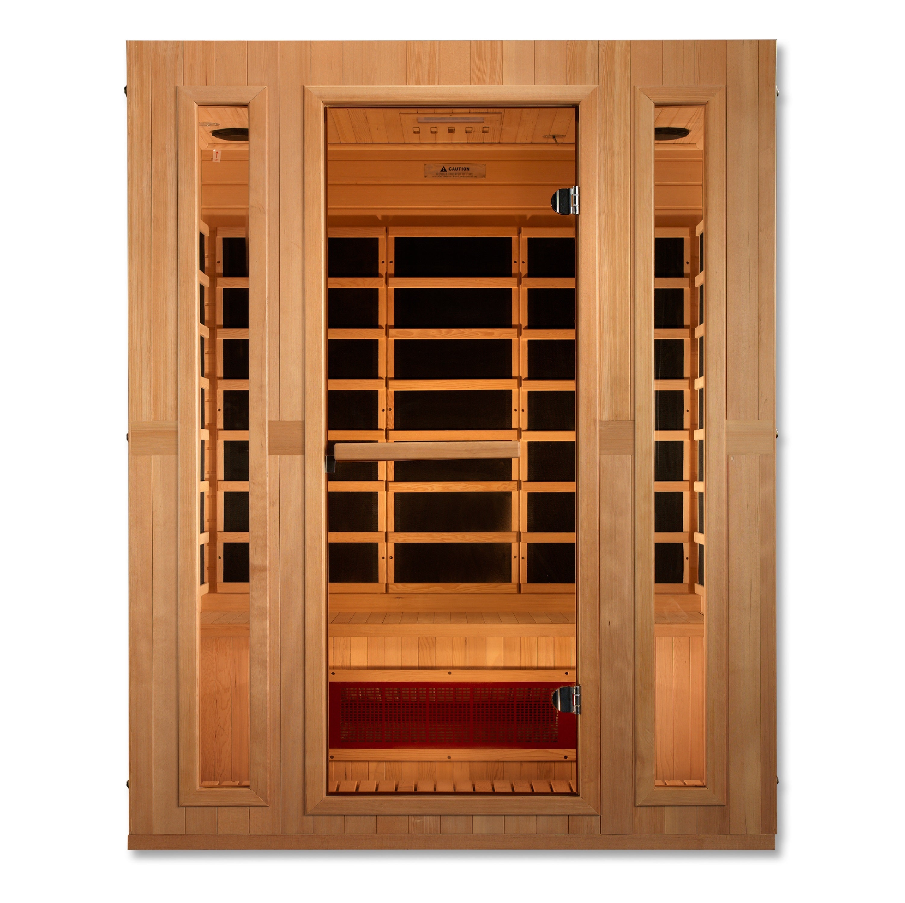 Maxxus Trinity 3-Person Low EMF FAR Infrared Sauna Canadian Hemlock | MX-LS3-01