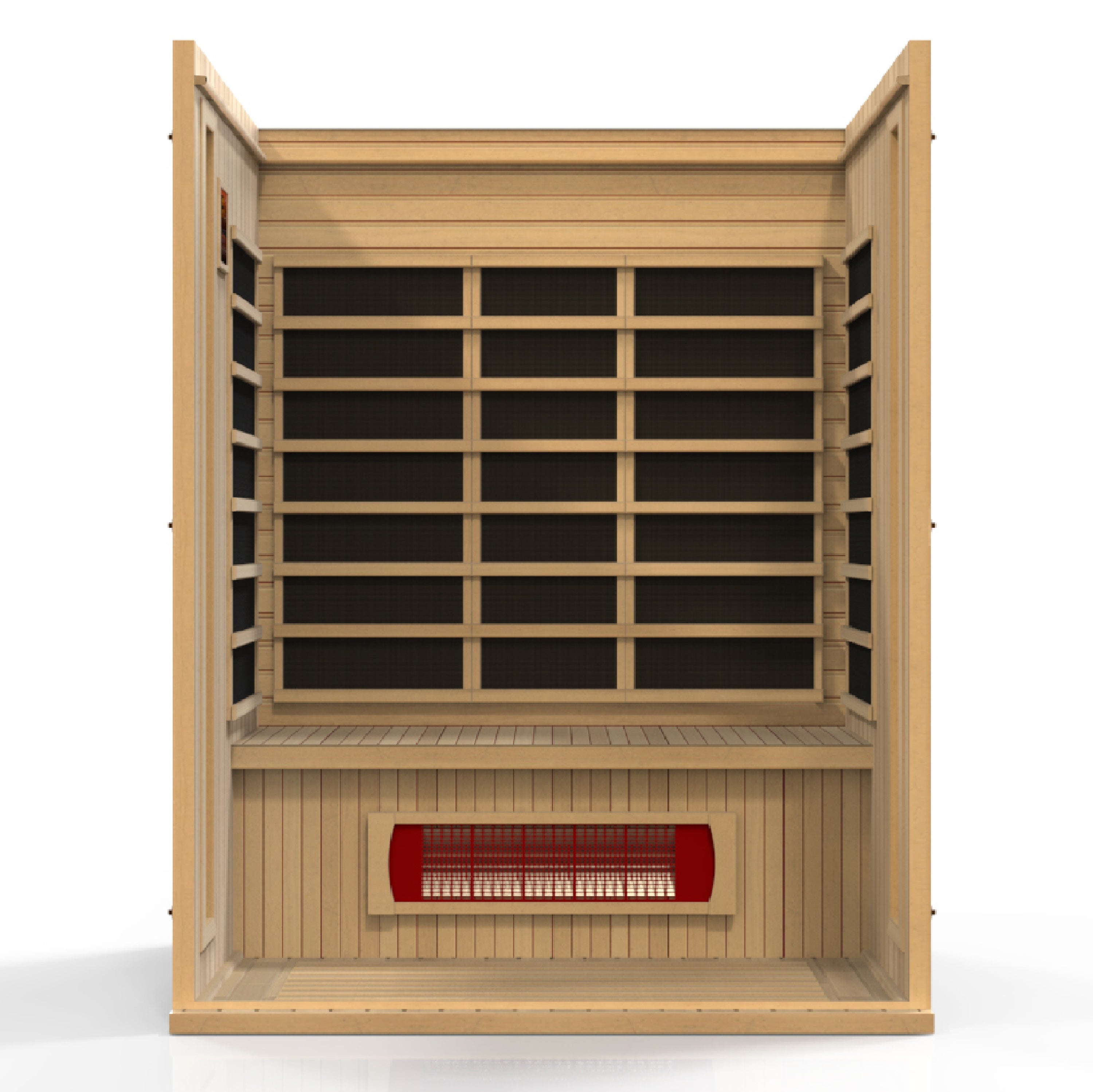 Maxxus Trinity 3-Person Low EMF FAR Infrared Sauna Canadian Hemlock | MX-LS3-01
