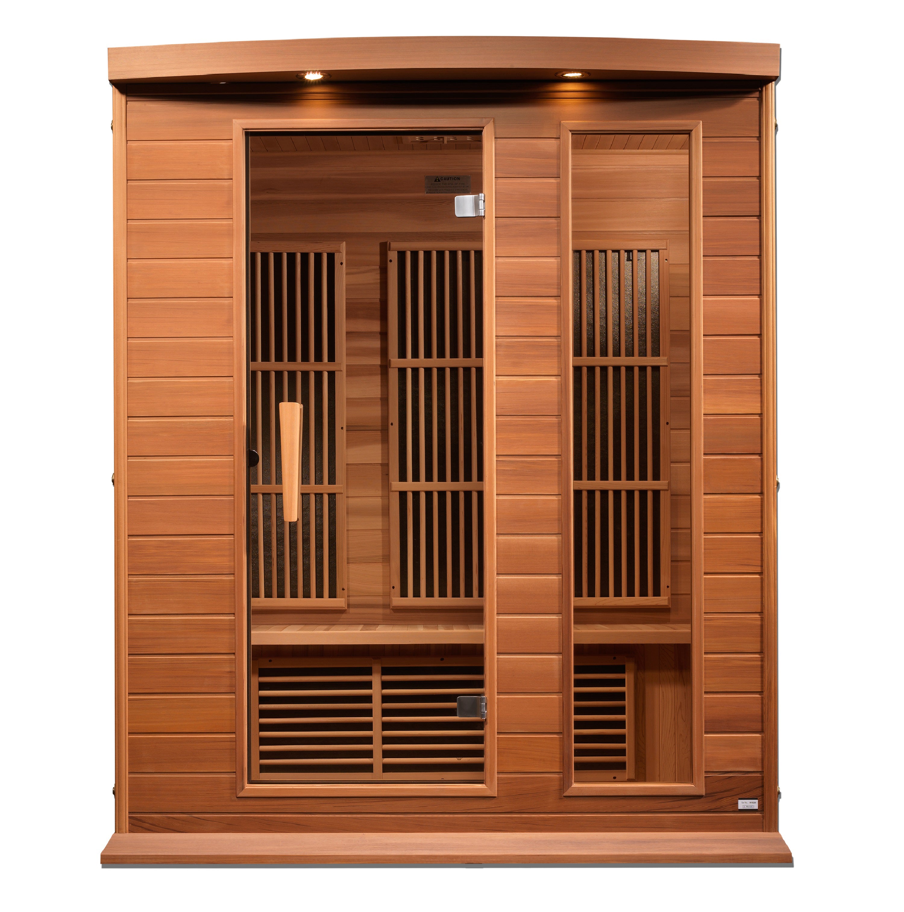 Maxxus 3-Person Low EMF FAR Infrared Sauna - Canadian Red Cedar | Maxxus Sauna