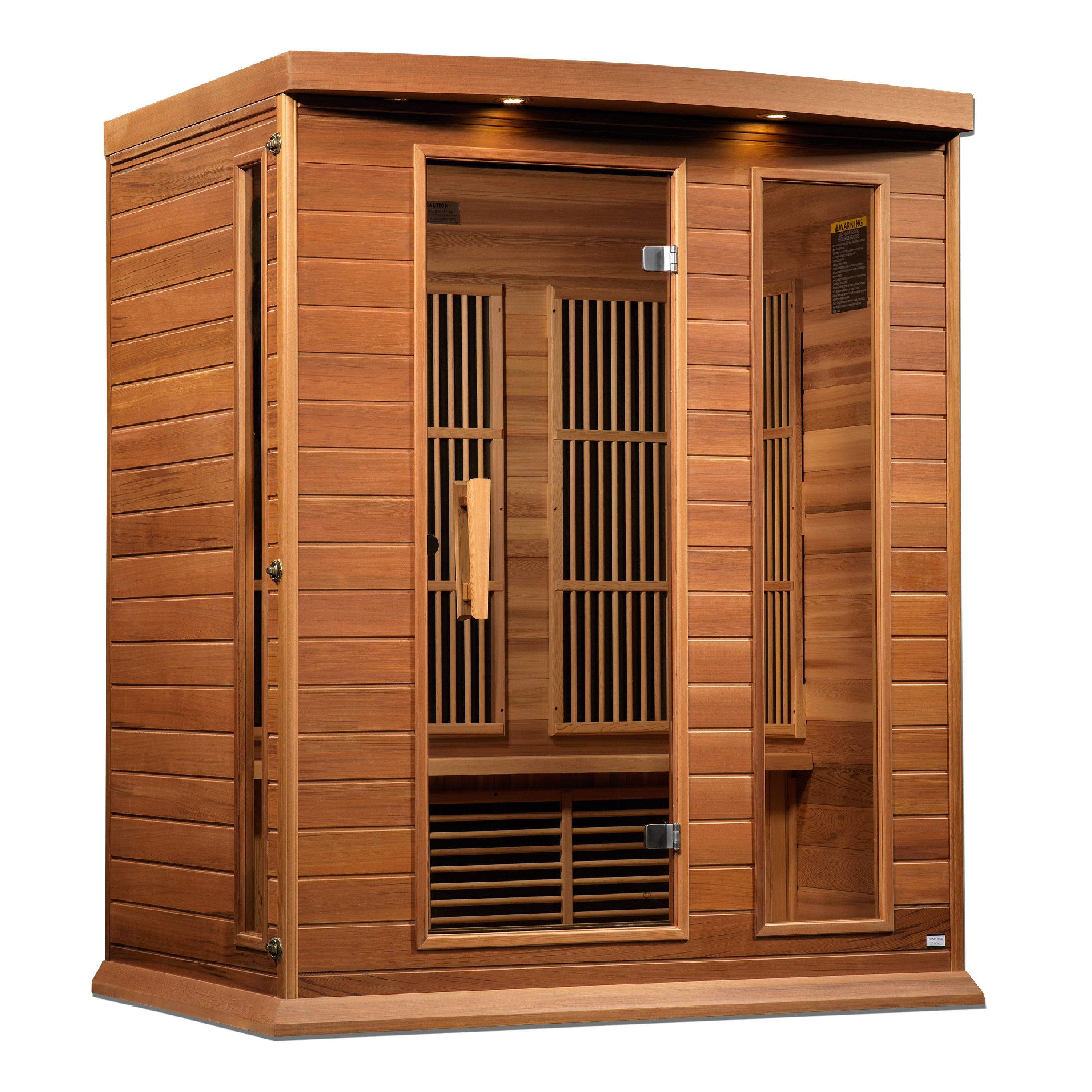 Maxxus 3-Person Low EMF FAR Infrared Sauna - Canadian Red Cedar | Maxxus Sauna