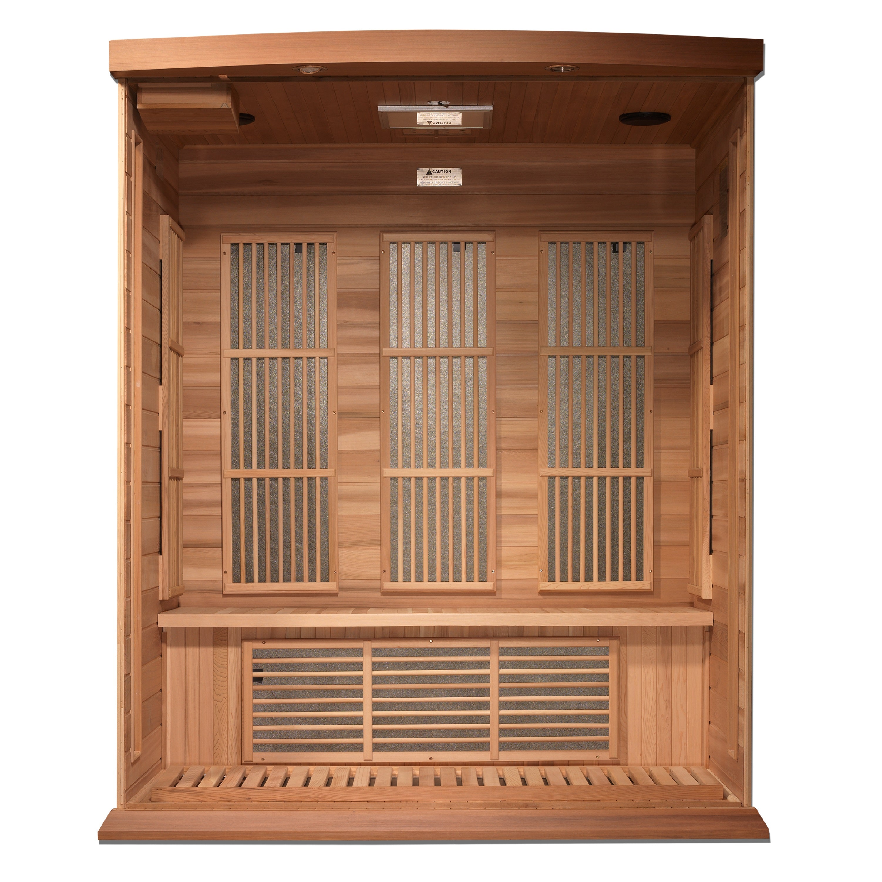 Maxxus 3-Person Low EMF FAR Infrared Sauna - Canadian Red Cedar | Maxxus Sauna