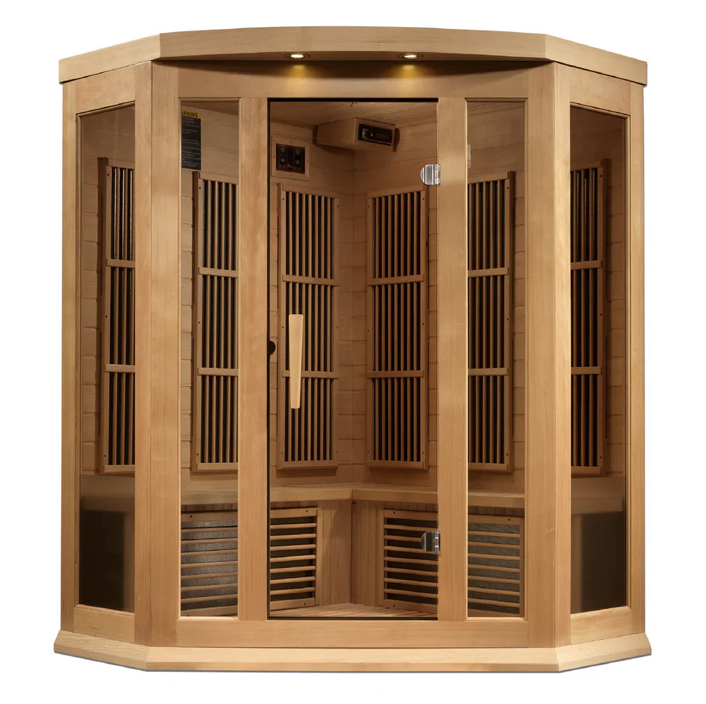 Maxxus MX-K356-01-ZF HEM 3-Person Corner Near Zero EMF Far Infrared Sauna