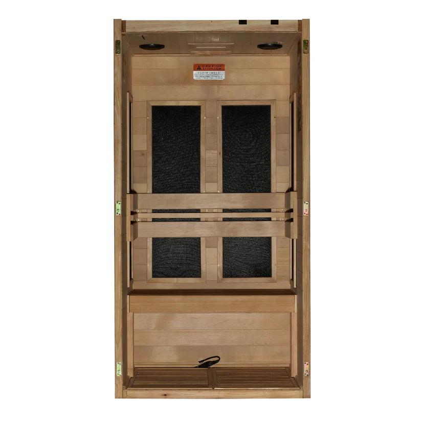 Dynamic Saunas DYN-6115-05 Veneto 1 2 Person Low EMF Far Infrared Sauna