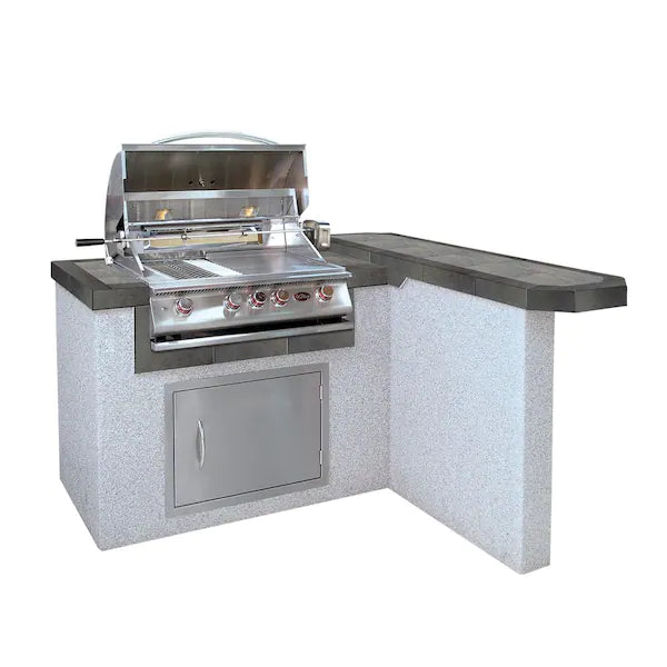 Cal Flame L-Shaped LBK 401 BBQ Island