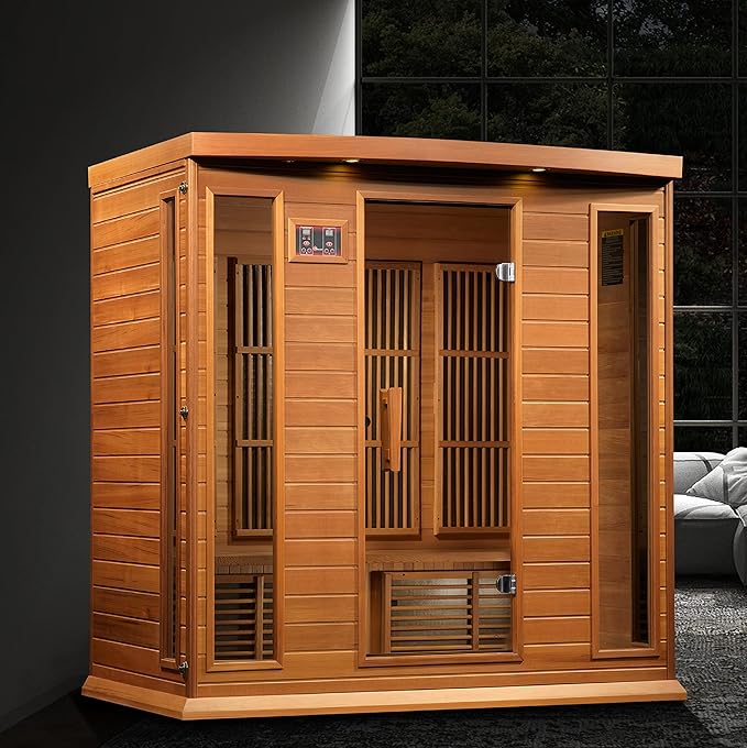 Maxxus 4-Person Low EMF FAR Infrared Sauna – Canadian Hemlock