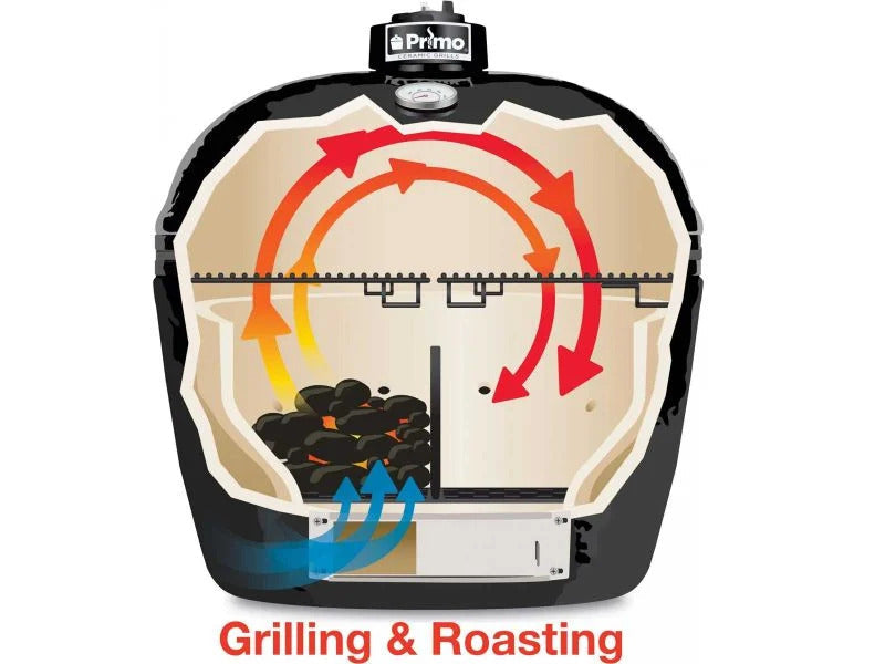 Primo Kamado Round Ceramic Grill Head