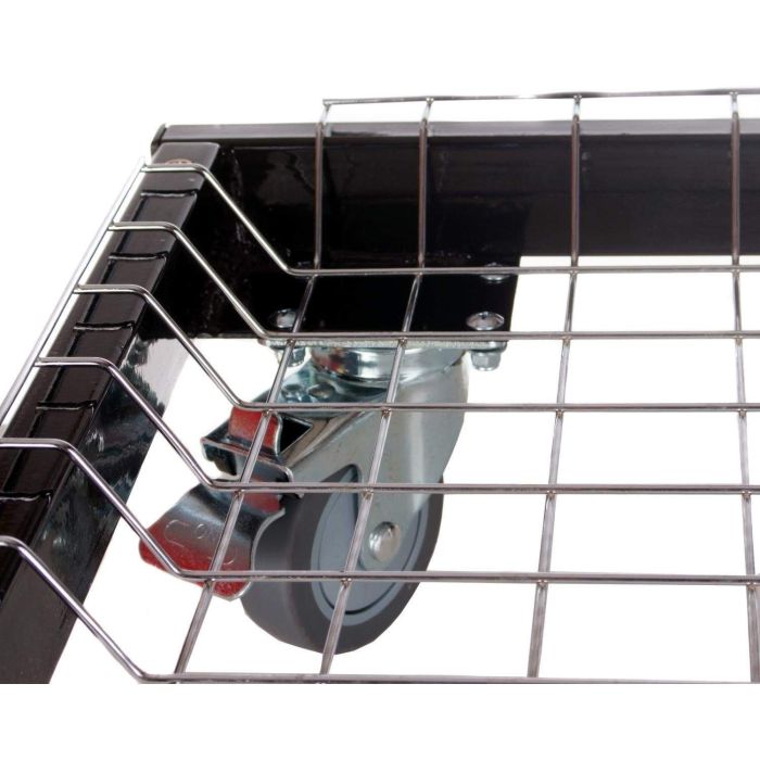 Oval JR 200 Cart with Basket & Stainless Side Shelves