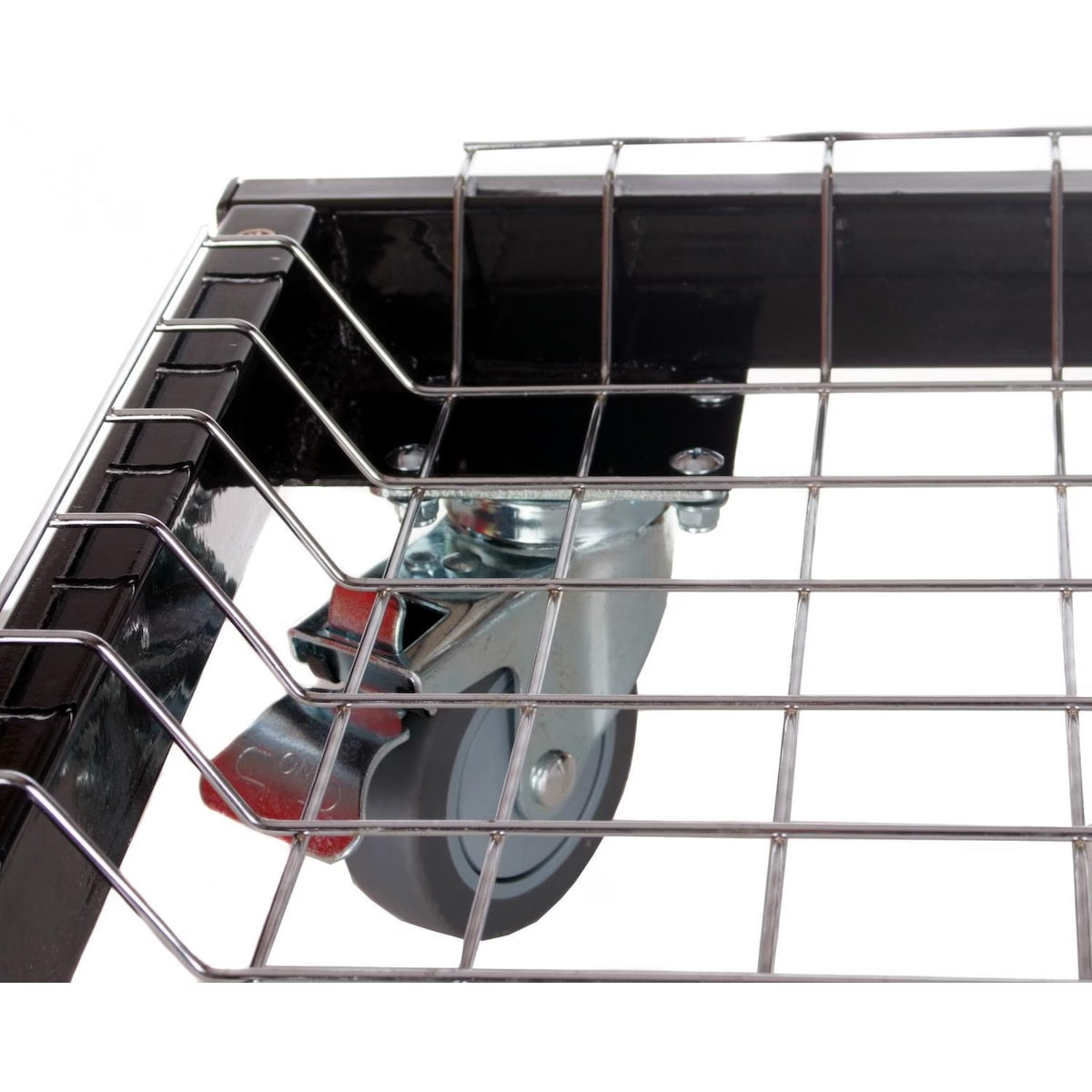 Cart with Basket & Stainless Steel Side Shelves Oval JR 200