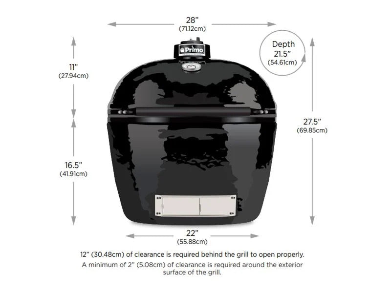 Primo Oval XL Ceramic Kamado Charcoal Grill