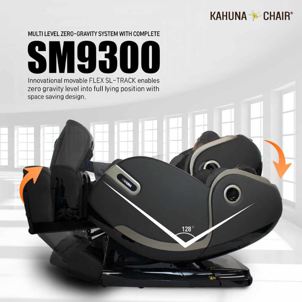 Kahuna Chair SM-9300 Premium 4D Massage Chair with Body Scan & Dual Heating