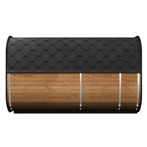 SaunaLife CL12GCP Outdoor Sauna Suite Kit with Dressing Room & Wi-Fi LED Lighting