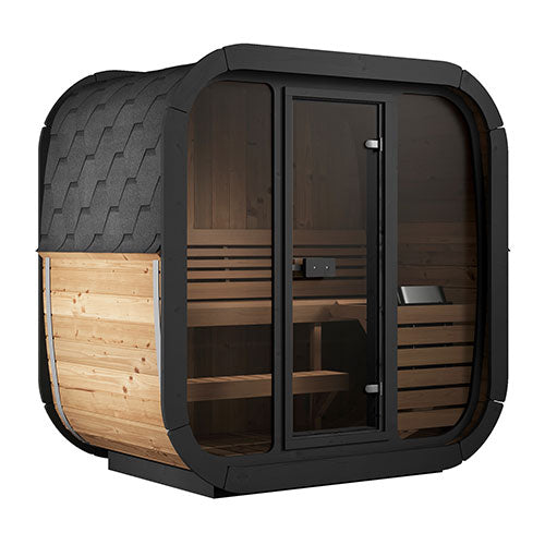 SaunaLife Model CL4G Outdoor Home Sauna Kit — Cube Series, Up to 3 Persons