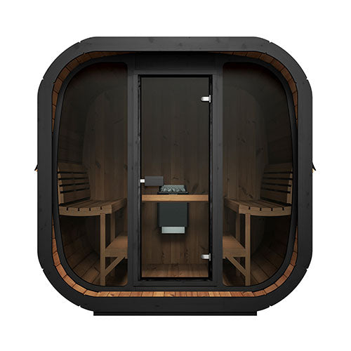 SaunaLife Model CL7G Cube-Series Outdoor Home Sauna Kit – Up to 6 People