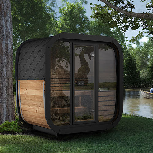 SaunaLife Model CL4G Outdoor Home Sauna Kit — Cube Series, Up to 3 Persons