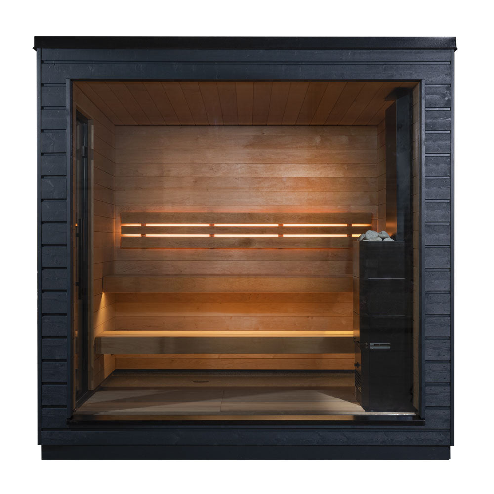 SaunaLife Model G6 Pre-Assembled Outdoor Home Sauna – 5 Person